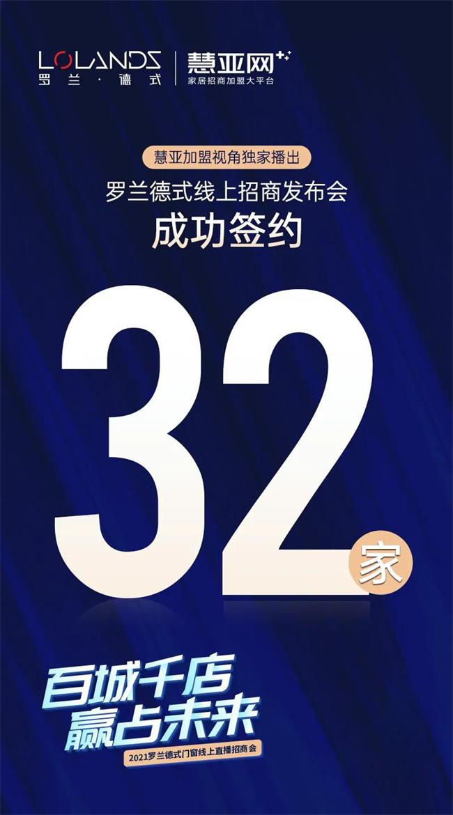 以"百城千店 赢占未来"为主题,罗兰德式门窗2021线上招商直播完满结束